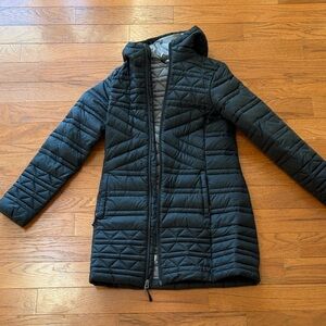 North face hooded down coat